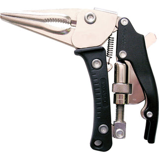 Grip-On 72708 Ergogrip Long Nose Locking Plier, L. 8 Inch