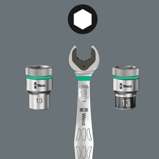 Wera 8790 C Impaktor socket with 1/2" drive, 16 x 38 mm