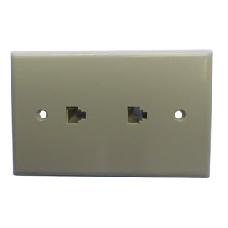 Philmore 75-260 Mid-Size Flush Mount Telephone Wall Plate