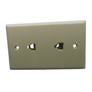 Philmore 75-3250 Dual Telephone Wall Plate