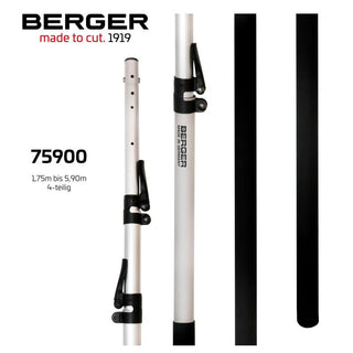 Berger 75900 ArboRapid Telescopic Pole, 4 Part, 5.7 - 19.4Ft