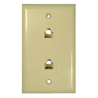 Philmore 76-064 Dual Telephone Wall Plate