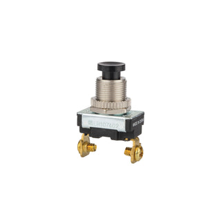 NSI 76065PS Pushbutton Switch Momentary Contact SPST 3 Amps Off(On) Circuit Plastic Screw Connection