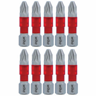 Wiha Tools 76507 MaxxTor Impact Bit Pozidriv #2 x 29mm - 10 Pack