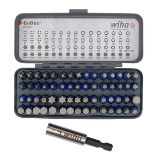 Wiha Tools 76868 GoBox TerminatorBlue Impact Bit Set, 61 Pc.