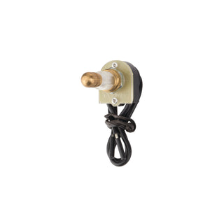 NSI 77340RW Rotary Canopy Maintained Contact SPST 6 Amps On-Off Circuit Brass Wire Connection