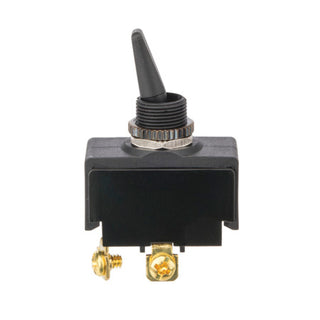 NSI 78015TS Toggle Switch SPST 20 Amps On-Off Circuit Flat Black Screw Connection