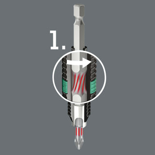 Wera 868/4 BTZ Square-Plus bits, # 3 x 50 mm