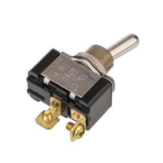 NSI 78150TS Toggle Switch SPST 20 Amps On-Off Circuit Bat Br/Ni Screw Connection