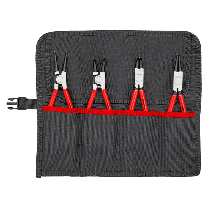 Knipex 00 19 56 4 Pc Snap Ring Pliers Set in Tool Roll