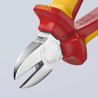 Knipex 70 06 180 7 1/4" Diagonal Cutters-1000V Insulated