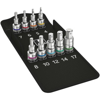 Wera 8740 C HF 1 Zyklop bit socket set with 1/2" drive, with holding function, 9 pieces