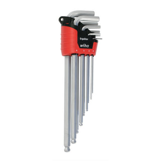 Wiha Tools 66996 ErgoStar Auto Open Metric Ball End Hex L-Key Set, 9 Piece