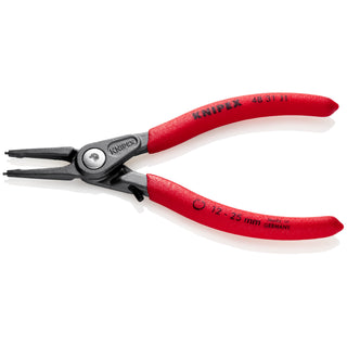 Knipex 48 31 J1 5 1/2" Internal Precision Snap Ring Pliers-Limiter