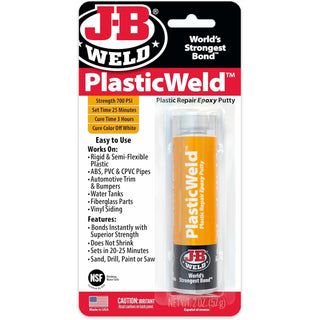 J-B Weld 8237 PlasticWeld Epoxy Putty, 2 oz.