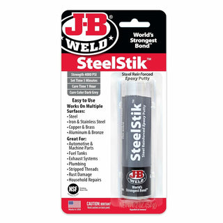 J-B Weld 8267 SteelStik Epoxy Putty, 2 oz.