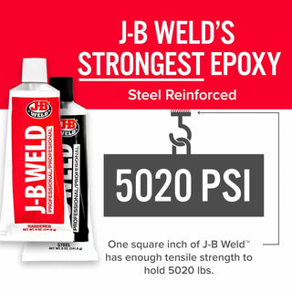 J-B Weld 8281 Professional Cold Weld Steel Reinforced Epoxy & Hardener, 10 oz.