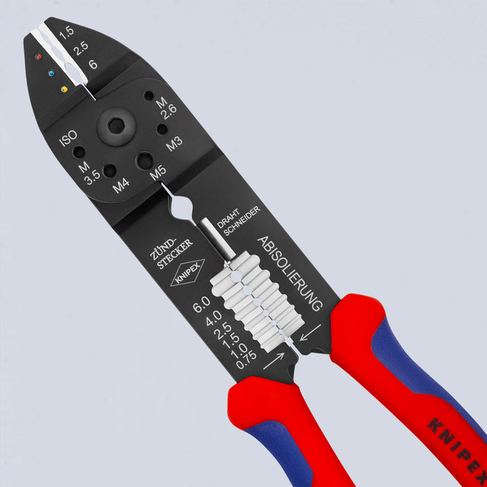 Knipex 97 21 215 9 1/4" Crimping Pliers