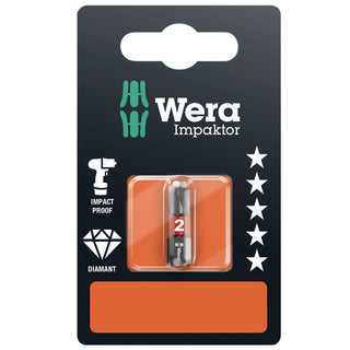 Wera 851/1 IMP DC SB Impaktor bits, PH 2 x 25 mm