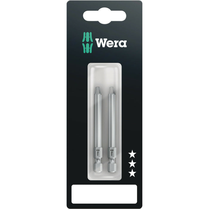 Wera 867/4 Z TORX® BO bits with bore hole SB, TX 20 x 70 mm, 2 pieces