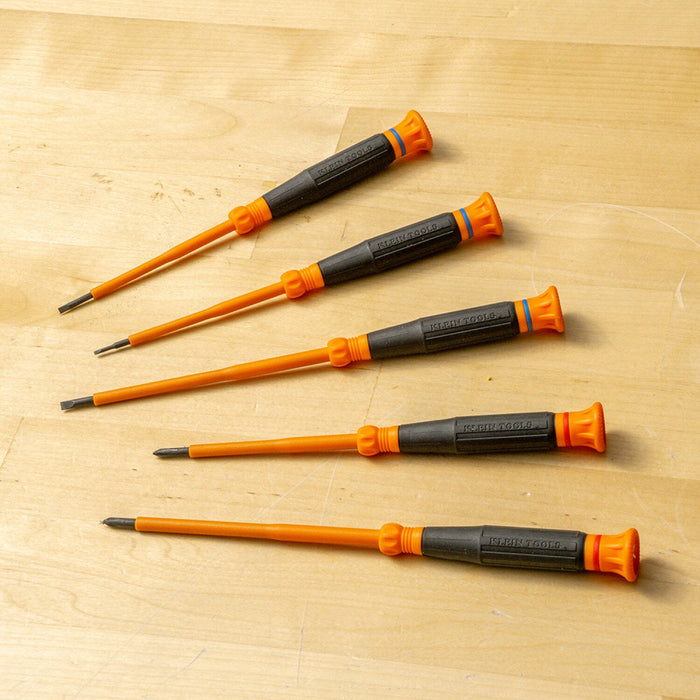 Klein Tools 85615INS Insulated Precision Screwdriver Set, 5-Piece