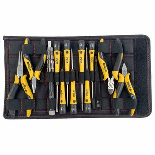 Wiha Tools 45892 26 Piece ESD Safe PicoFinish Precision Screwdrivers Pliers and Bits Set with Heavy Duty Velcro Pouch