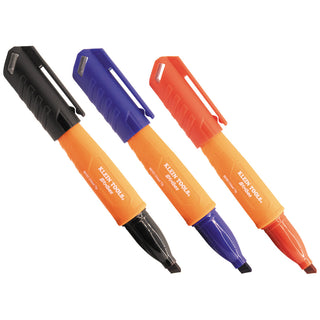 Klein Tools 861923 Skribes Chisel Tip Permanent Markers, Multi-Color, 3-Pack