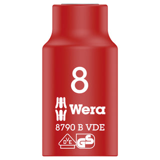 Wera 8790 B VDE Zyklop 3/8" socket, insulated, 8 x 46 mm