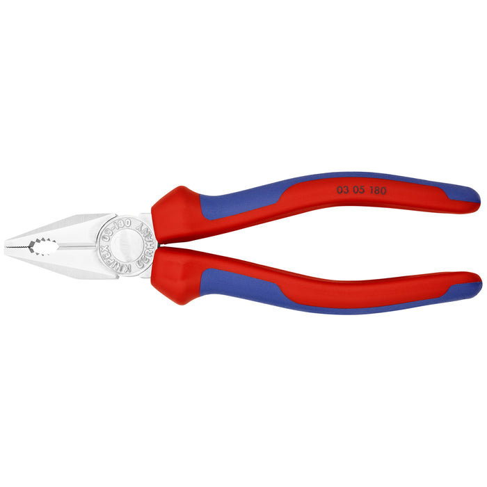 Knipex 03 05 180 7 1/4" Combination Pliers Chrome Plated