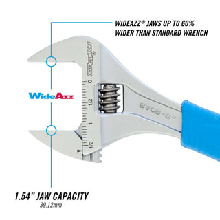 Channellock 8WCB BULK 8-Inch CODE BLUE WideAzz Adjustable Wrench