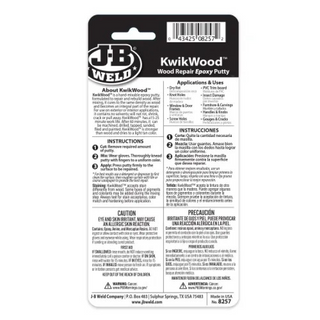 J-B Weld 8257 KwikWood Epoxy Putty, 1 oz.