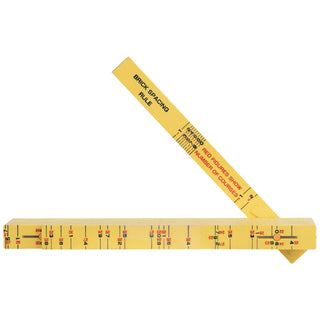 Klein Tools 91163B Fiberglass Folding Rule, Outside Reading, Brick Scale