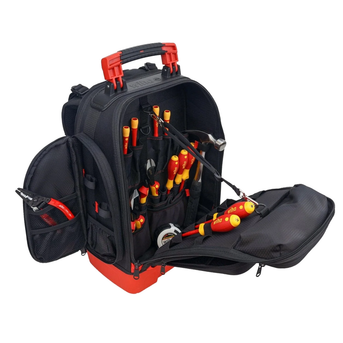 Wiha Tools 91870 Apprentice Electrician's Insulated Tool Kit in Heavy Duty Backpack, 16 Pc.