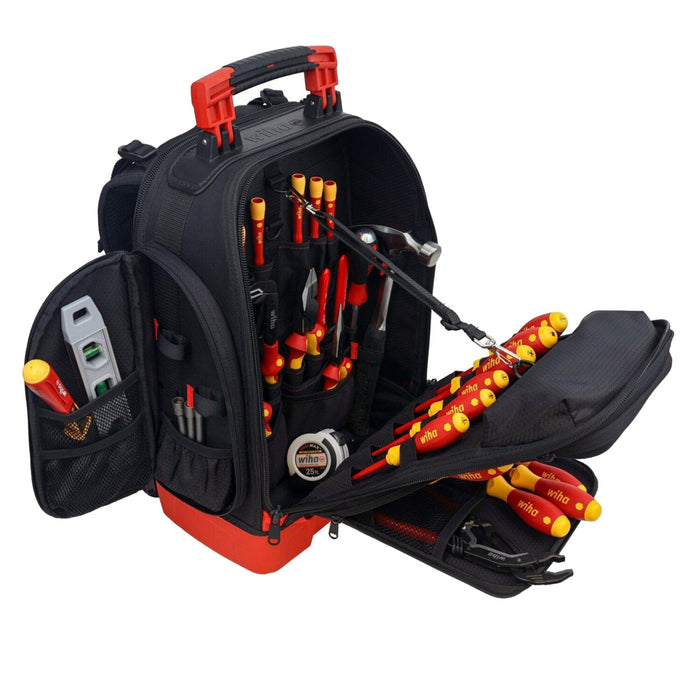 Wiha Tools 91871 Journeyman Electrician's Insulated Tool Kit in Heavy Duty Backpack, 30 Pc.