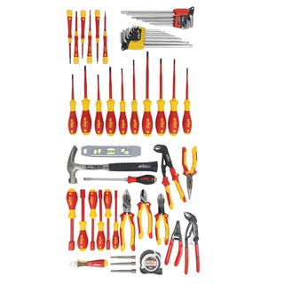 Wiha Tools 91872 Master Electrician's Insulated Tool Kit in Heavy Duty Backpack, 59 Pc.