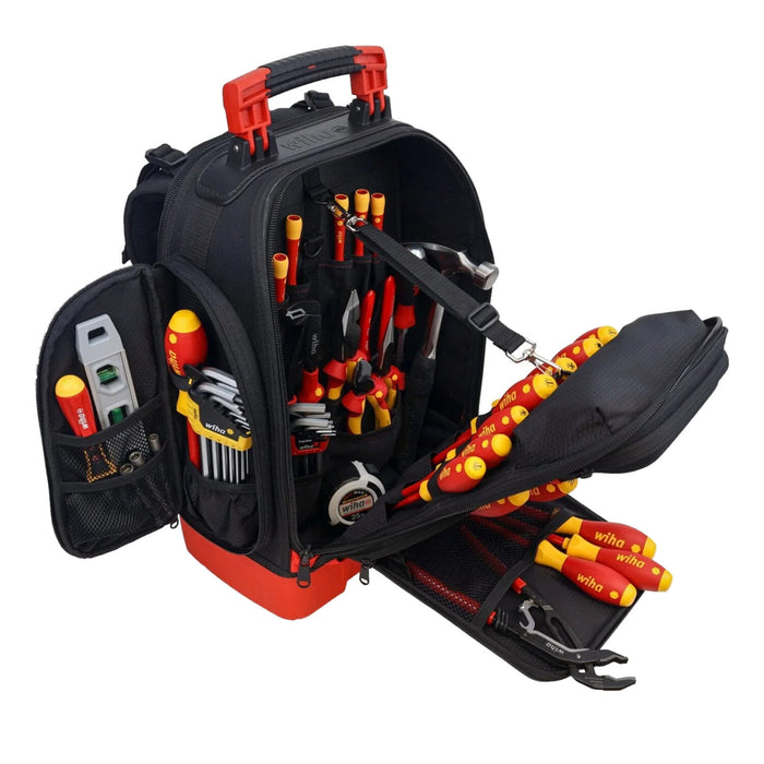 Wiha Tools 91872 Master Electrician's Insulated Tool Kit in Heavy Duty Backpack, 59 Pc.