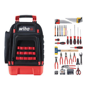 Wiha Tools 91873 Industrial MRO Tool Kit in Heavy Duty Backpack, 80 Pc.