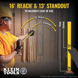 Klein Tools 9235 Tape Measure, 35-Foot Magnetic Double-Hook