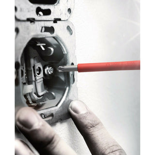 Wera 165 iS PZ/S VDE Insulated screwdriver with reduced blade diameter for PlusMinus screws (Pozidriv/slotted), # 2 x 100 mm