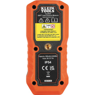 Klein Tool 93LDM200 Laser Distance Measure, 200-Foot