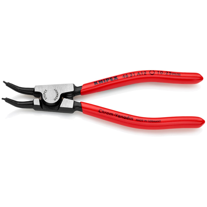 Knipex 46 31 A12 5 1/2" External 45° Angled Snap Ring Pliers-Forged Tips
