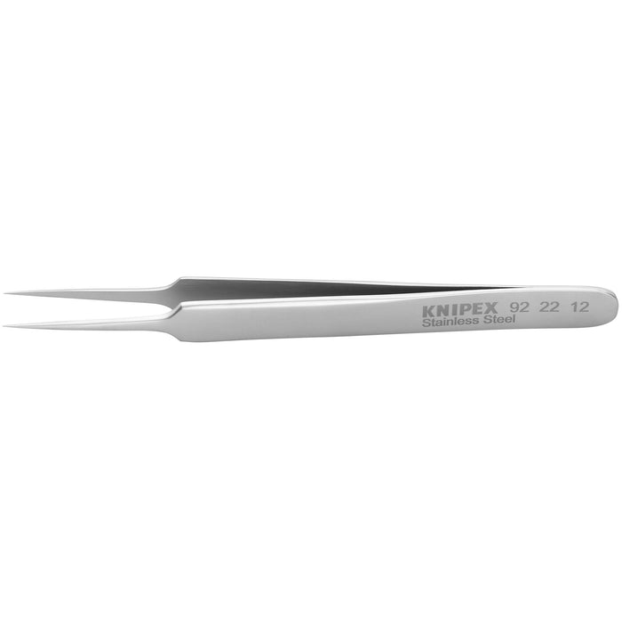 Knipex 92 22 12 4" Stainless Steel Gripping Tweezers-Needle Point Tips