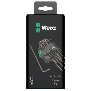 Wera 967/9 TX 1 SB L-key set, BlackLaser, 9 pieces