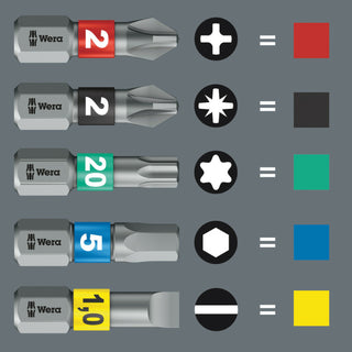 Wera 3855/1 TS bits, stainless, PZ 1 x 25 mm