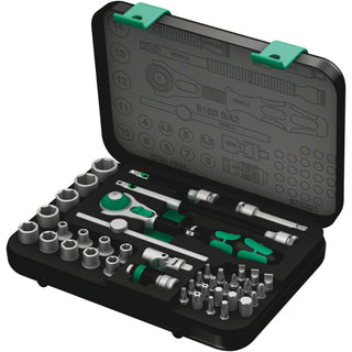 Wera 8100 SA 2 Zyklop Speed Ratchet Set, 1/4" drive, metric, 42 pieces