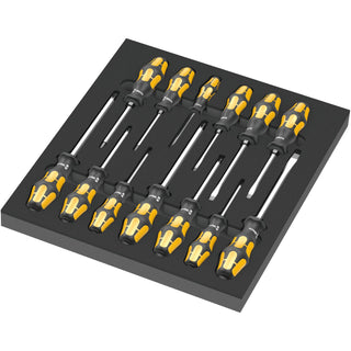 Wera 9714 Foam insert The Chiseldriver Screwdriver Set 1, 13 Pc.