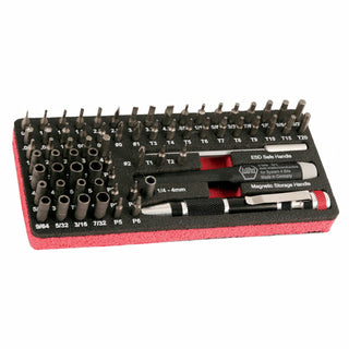 Wiha Tools 75968 MicroBit Master Tech Set, 68 Piece