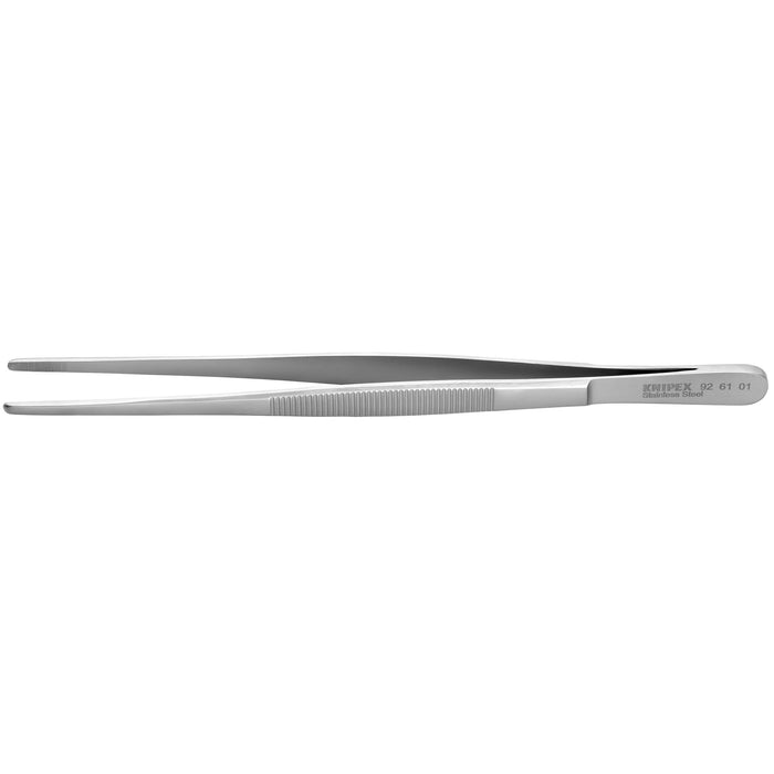 Knipex 92 61 01 8" Stainless Steel Gripping Tweezers-Blunt Tips