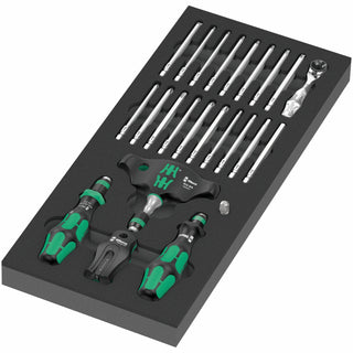 Wera 9752 Foam Insert Kraftform Kompakt with Ratchet Functionality Set 1, 24 Pc.