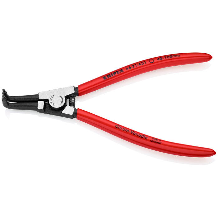 Knipex 46 21 A31 SBA 8" External 90° Angled Snap Ring Pliers-Forged Tips